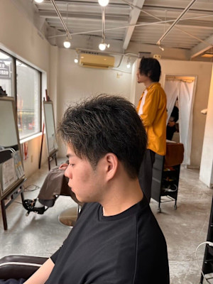 MEN'SHAIRアッシュブラックベリーショートダークアッシ