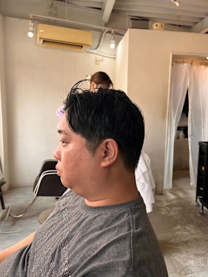 MEN'SHAIRアッシュブラックベリーショートダークアッシ