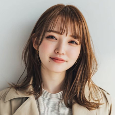 透明感ブラウンの柔らかレイヤー