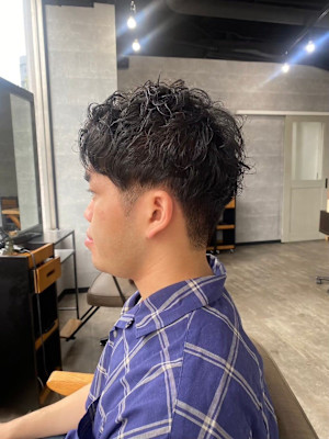 MEN'SHAIRアッシュブラックベリーショートダークアッシ