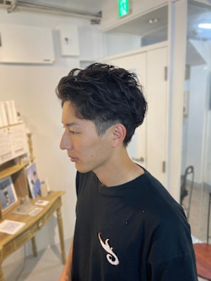 MEN'SHAIRアッシュブラックベリーショートダークアッシ
