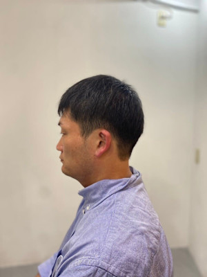 ダークアッシュニュアンスパーマ韓国マッシュスペインカール
