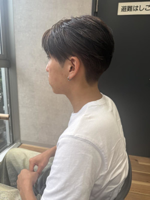 毛流れセンターパート