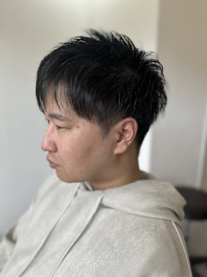 20代30代40代◎ツーブロック刈り上げスパイキーショートス