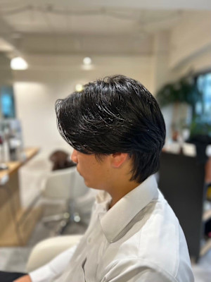 20代30代40代◎韓国マッシュスペインカールブルーブラック