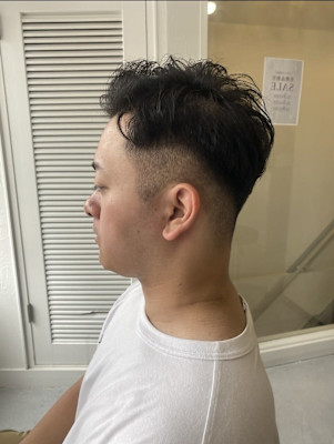 20代30代40代◎刈り上げセンターパートフェザーパーマ