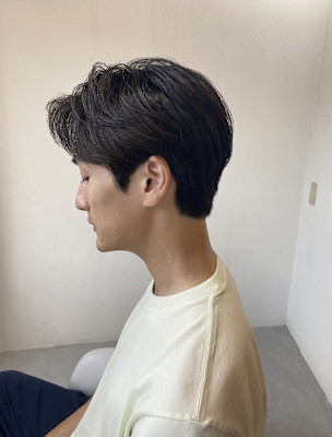 20代30代40代◎刈り上げセンターパートフェザーパーマ