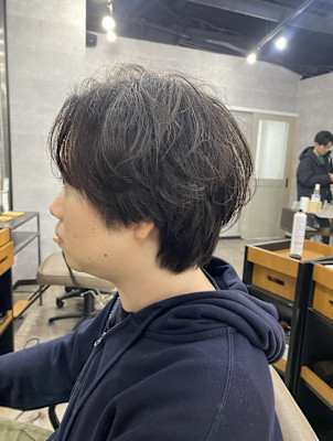 20代30代40代◎刈り上げセンターパートフェザーパーマ