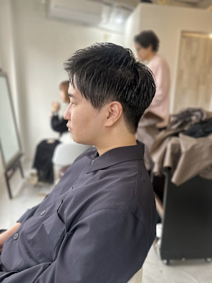 20代30代40代◎刈り上げセンターパートアップバングツーブ