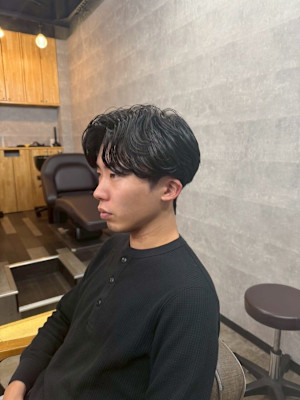 20代30代40代◎刈り上げセンターパート韓国風マッシュ