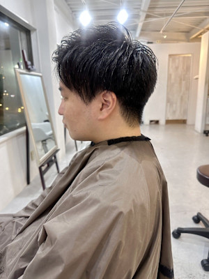 マッシュメンズジェットモヒカン短髪メンズアップバング/東伏見