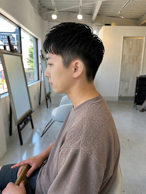 ジェットモヒカン短髪メンズソフトモヒカンアップバング/東伏見