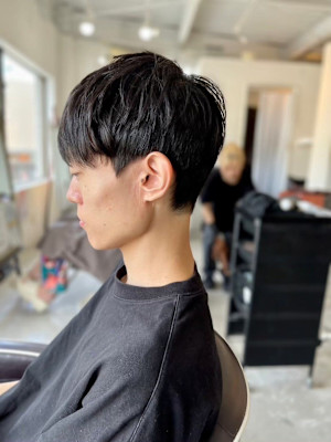 MEN'SHAIRアッシュブラックベリーショートダークアッシ