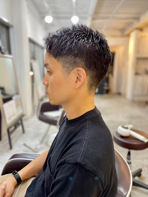 MEN'SHAIRアッシュブラックベリーショートダークアッシ