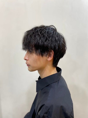MEN’S HARE アッシュブラックベリーショート