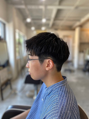 MEN'SHAIRアッシュブラックベリーショートダークアッシ