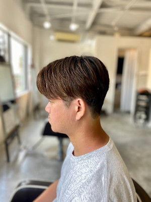 MEN'SHAIRアッシュブラックベリーショートダークアッシ
