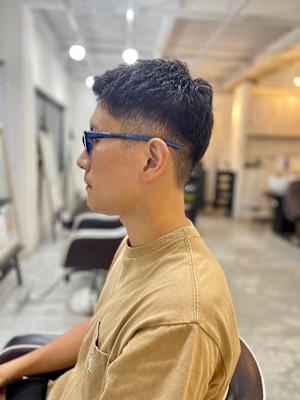 MEN'SHAIRアッシュブラックベリーショートダークアッシ