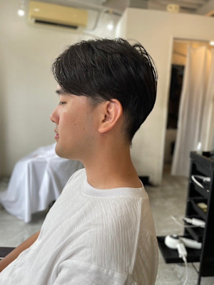 MEN'SHAIRアッシュブラックベリーショートダークアッシ