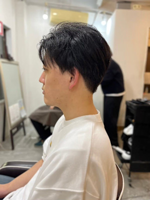 MEN’S HARE アッシュブラックカルマパーマ