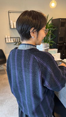 丸みショートボブハンサムショート大人可愛い20代30代40代