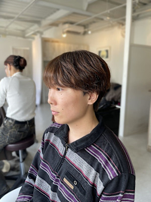 20代30代40代◎スーツ短髪ブラウン韓国マッシュニュアンス