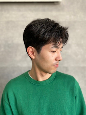 20代30代40代◎韓国マッシュスペインカールブルーブラック