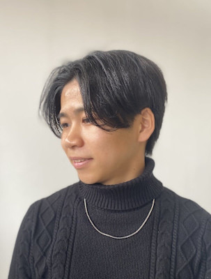 20代30代40代◎刈り上げセンターパートフェザーパーマ