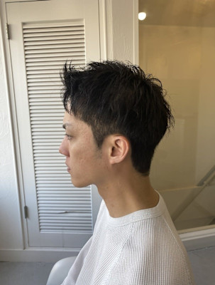 20代30代40代◎刈り上げセンターパートフェザーパーマ