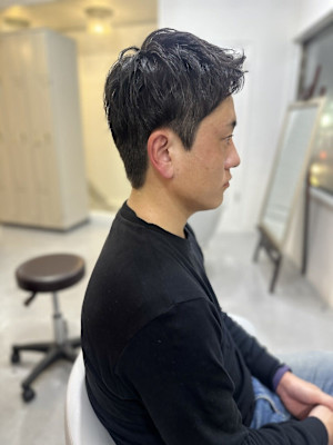 20代30代40代◎刈り上げセンターパートサーフカールアップ