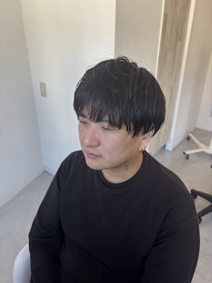 フェザーパーママッシュセンターパートツーブロック