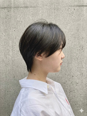 美人ショート×小顔ヘア