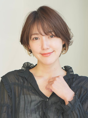 前下がりショート・ボブ/絶壁解消/前髪あり/40代/30代