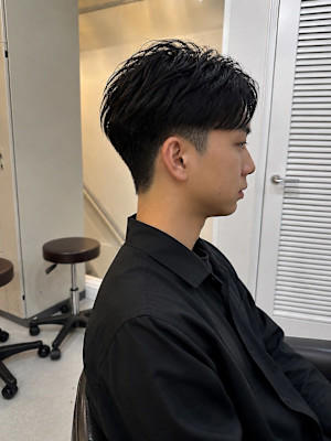 メンズマッシュツーブロックマッシュ短髪メンズオールバック