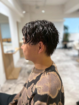 センターパート刈り上げパーマ/東伏見/田無/保谷/武蔵関西武
