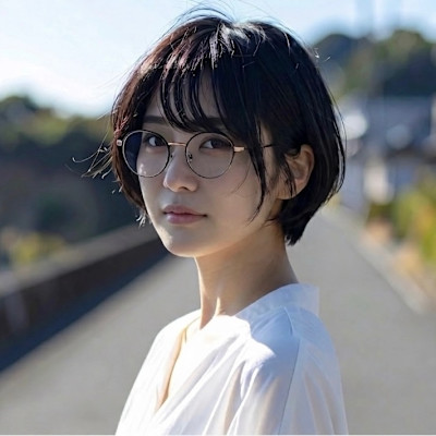 大人ショート｜丸みショートボブ×シースルーバング
