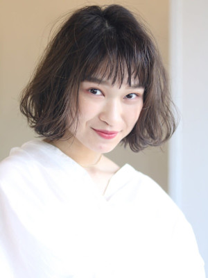 可愛い20代30代40代イメチェン似合わせカットフルバング
