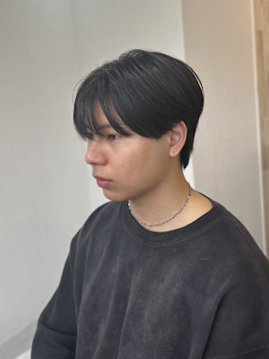 20代30代40代流行ツーブロック刈り上げ黒髪韓国マッシュ