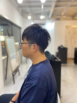 20代30代40代◎韓国マッシュツーブロックスパイキーショー