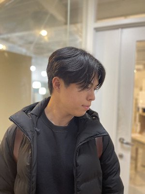 20代30代40代◎センターパート韓国マッシュニュアンスパー
