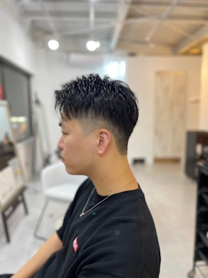 20代30代40代◎ 韓国マッシュスペインカールブルーブラッ
