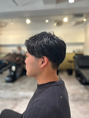 20代30代40代◎韓国マッシュスペインカールブルーブラック