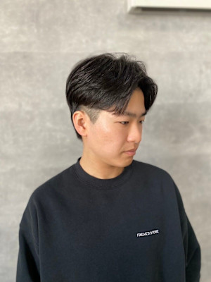 20代30代40代◎韓国マッシュスペインカールブルーブラック