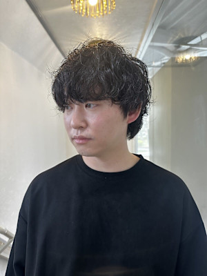 20代30代40代◎韓国マッシュスペインカールブルーブラック