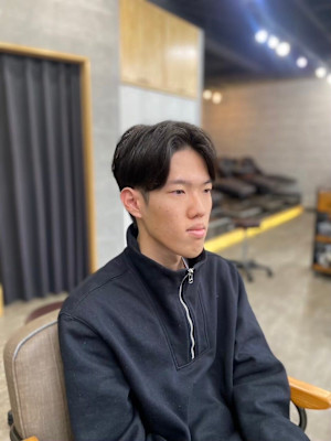 20代30代40代◎韓国マッシュスペインカールブルーブラック