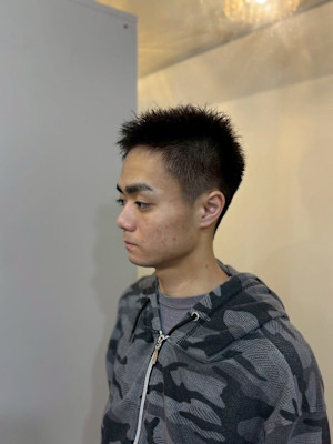 20代30代40代◎MEN'SHAIRブルーブラックスパイキ