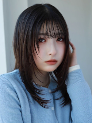 20代30代40代◎くびれヘア黒髪似合わせカット顔まわりレイ