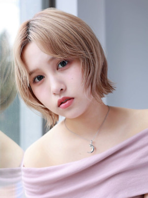 大人可愛い20代30代40代◎ハイトーンボブレイヤー