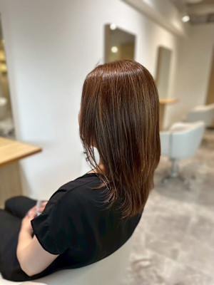 大人可愛い20代30代40代◎ナチュラルレイヤーストレート