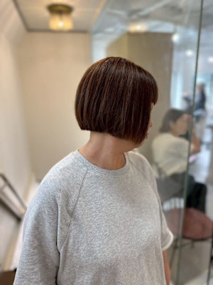 大人可愛い20代30代40代◎首元すっきりあごラインボブ